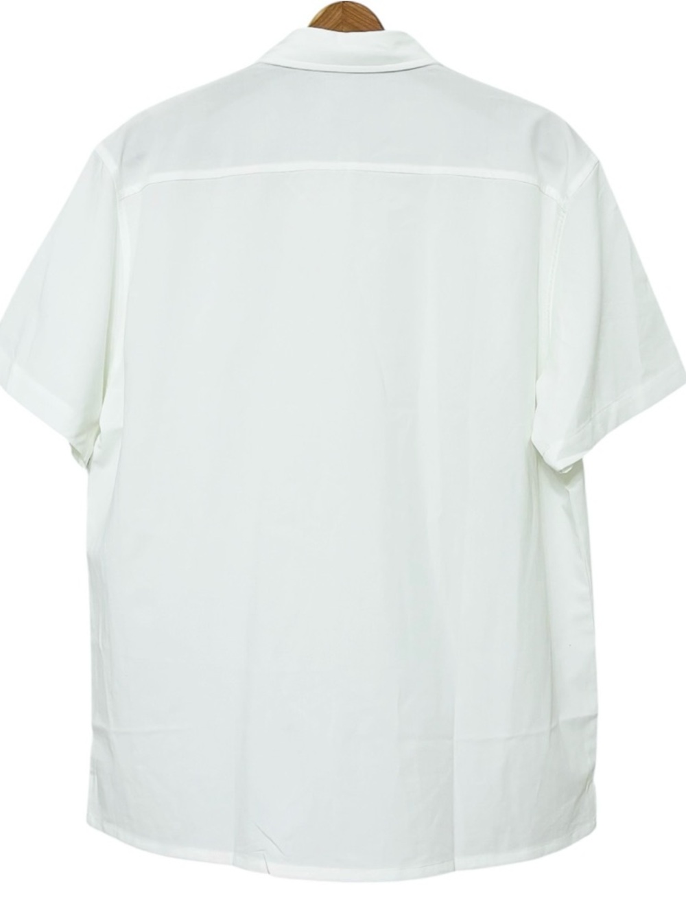 NWT Coofandy Cuban Guayabera Shirt Mens Large White Short Sleeve Button Up - Picture 5 of 13
